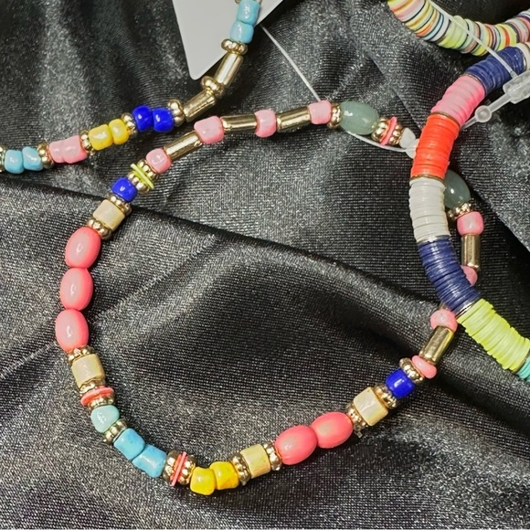 Bijou Brigitte 4pc Colorful Beaded Bracelet Set – Stretch Stack NWT - Picture 7 of 11